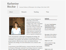 Tablet Screenshot of kcritchie.com
